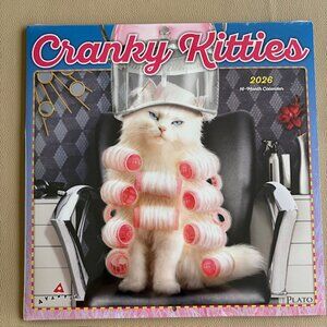 Cranky Kitties 2026 16-Month Calendar Jan26-Dec26 - Mini 9/25-12/25 NWT